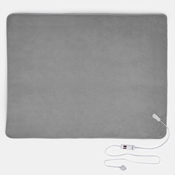 OHS Electric Heated Fleece Over Blanket - Charcoal- &pound;45